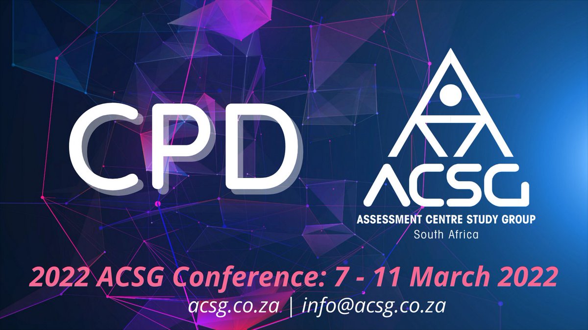 ACSG_SA's tweet photo. CPD @ 2022 ACSG CONFERENCE

Delegates attending the conference can expect to earn both general and ethics CEUs.

To register, visit https://t.co/acoht6BSLD

https://t.co/50ak8mOxld #sa_acsg #assessmentcenters #humanresources #recruitment #talentmanagement #ethics https://t.co/OHEirFb3o6