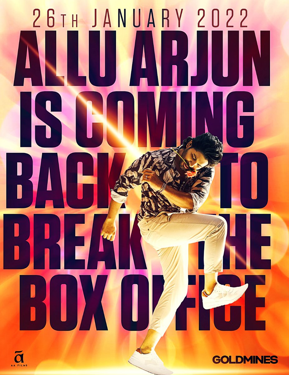 ookothammi's tweet photo. After the Huge success of #Pushpa in Hindi, #AlaVaikunthapurramuloo is being dubbed in Hindi and going to be released in theaters on 26 January.  #AlluArjun https://t.co/PaJjy3AOLX