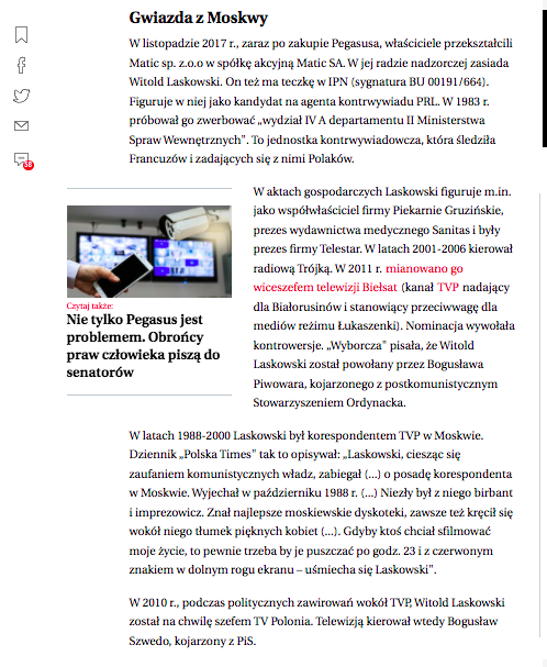 Tomasz5ek's tweet photo. #PiS kupił szpiegowski system #Pegasus od spółki Matic.
Spółkę kontroluje klan b. funkcjonariuszy komunistycznych służb PRL, powiązany z Moskwą.
Dziękuję za każdy RT!
@czuchnowski @gazeta_wyborcza #PegasusSB 
https://t.co/MIDmIoWCnI https://t.co/ErdWTnrogp