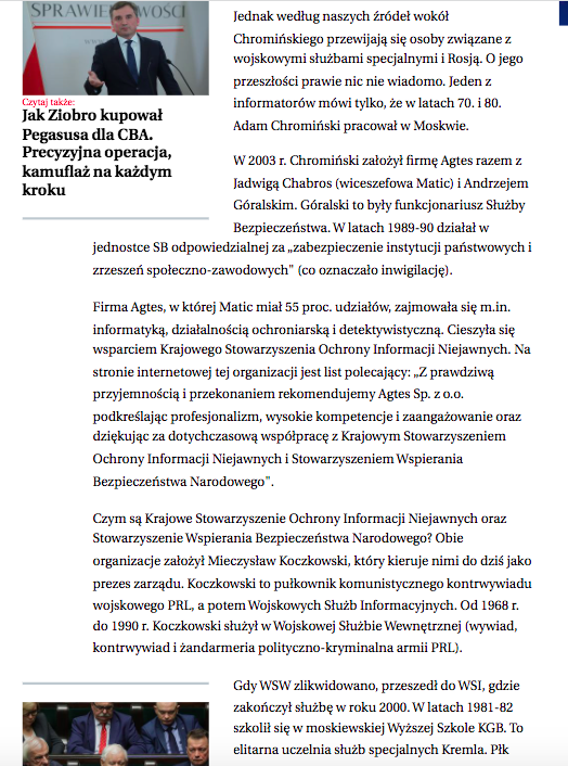 Tomasz5ek's tweet photo. #PiS kupił szpiegowski system #Pegasus od spółki Matic.
Spółkę kontroluje klan b. funkcjonariuszy komunistycznych służb PRL, powiązany z Moskwą.
Dziękuję za każdy RT!
@czuchnowski @gazeta_wyborcza #PegasusSB 
https://t.co/MIDmIoWCnI https://t.co/ErdWTnrogp