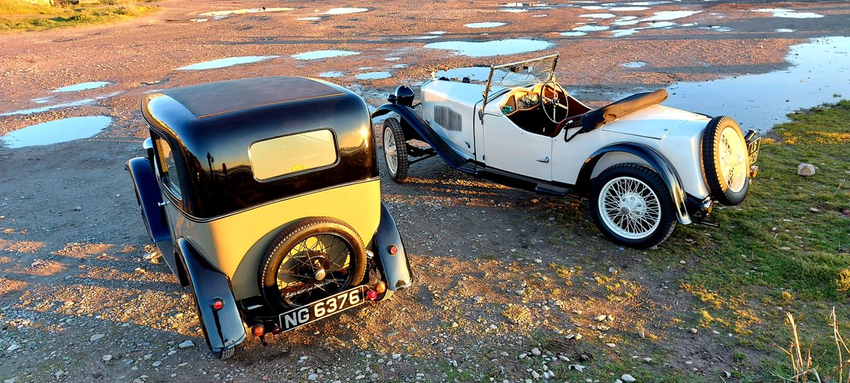 Lovely sunny day so we took our 1932 Riley Gamecock and 1933 Austin Seven out to the West Shore of Llandudno.