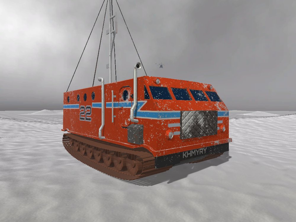 EnvalidGames's tweet photo. The model that I wrote about in the last post has been added to the game. Arctic all-terrain vehicle based on the heavy artillery tractor AT-T, Kharkovchanka!

Add Polar Explorer Simulator to wishlist: https://t.co/jk2OHZ541x

#IndieGameDev #gamedev #indiedev #indiegame https://t.co/N30VH8DZ5G