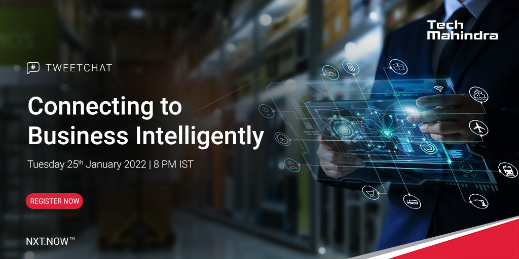 tech_mahindra's tweet photo. We are excited to announce our next #Tweetchat on Connecting to Business Intelligently. Let’s hear your views and queries revolving around data migration to the #cloud. Join us on the 25th January 2022.

Stay Tuned! #TechMChat

Register Now: https://t.co/UUnSophbH0

#Simplify https://t.co/LeT2McFp01