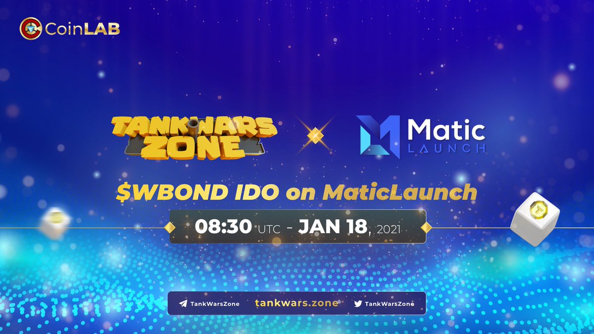 DannyL97329's tweet photo. 💥 There were last minute changes and so was the IDO of @TankWarsZone on @MaticLaunch
✅ #MaticLaunch will take the honor as the first platform to launch the IDO
- But before joining the IDO you must complete WHITELIST first: https://t.co/78gpbzJDVQ…
@CoinLAB_Offi @CoinLAB_GG https://t.co/3XOhB3jSmz