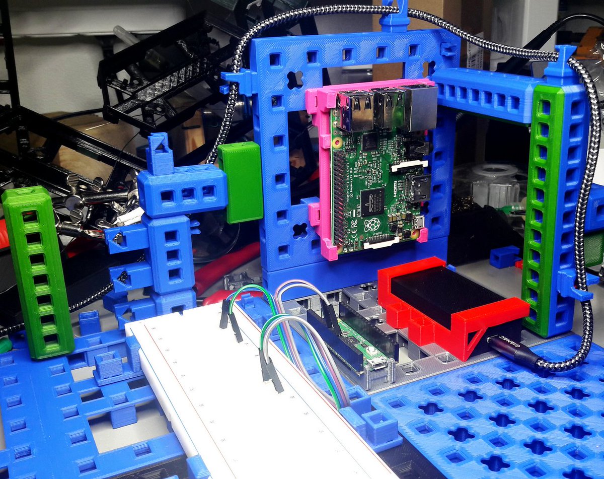 WeirdConstruct1's tweet photo. New week of weird constructions and a blog post: https://t.co/brj4iNyu2g
This weekend I developed the MakerGrid, a 3D printable clip based platform for prototyping/tinkering. I also contributed more stuff to the rp-hal Rust embedded ecosystem. #maker #3dprinting  #raspberrypi https://t.co/ltsxQRf9qm