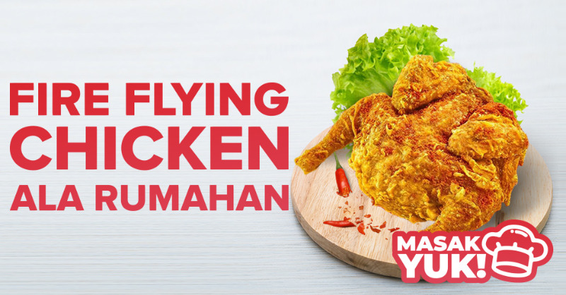 yogyaonlineID's tweet photo. Coba buat menu restoran cepat saji yang sempat viral yuk! Fire Flying Chicken ini dibuat dari satu ekor ayam utuh yang ditaburi bumbu pedas. Dengan rasa pedas gurih yang renyah diluar lembut didalam ditambah cocolan saus keju pasti buat lidah bergoyang.
#Masakyuk #Yogyaonline