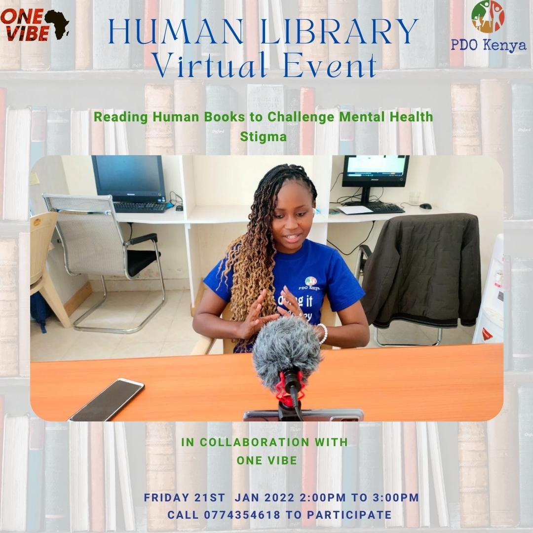 PDOkenya's tweet photo. We are hosting the second Human Library event this year on Friday in collaboration with @OneVibeAfrica.
#humanlibrary #humanbooks
@Alikahealth https://t.co/0lUAMKEVzB
