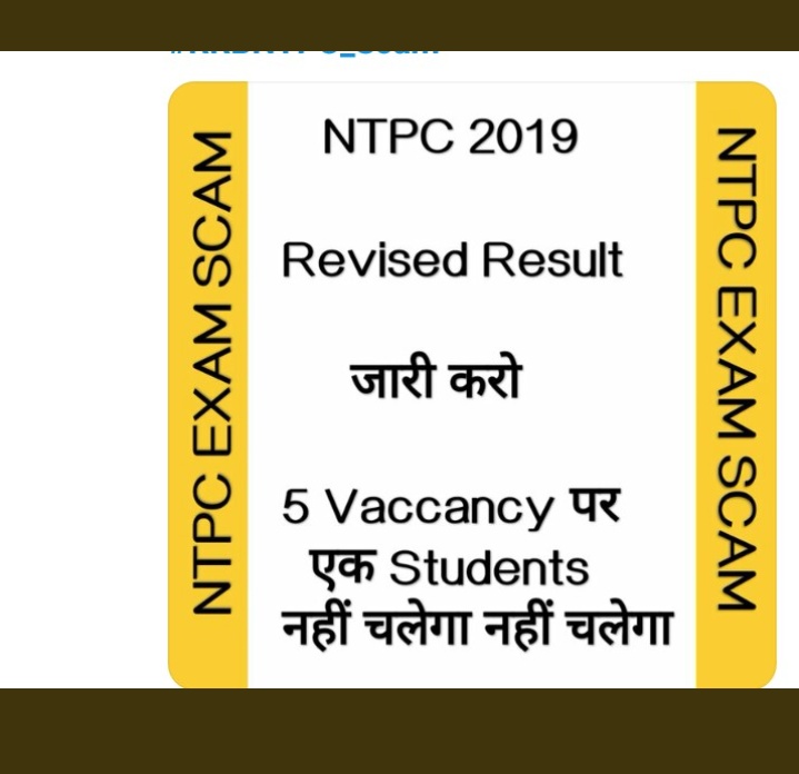DILIPKu34732489's tweet photo. #RRBNTPC_Scam
#RRBNTPC_1student_1result 
@AshwiniVaishnaw @PMOIndia @RailMinIndia 
This is unfair result. This spoils the dream of many students. 
We demand revised result. https://t.co/IBB3luSNkr