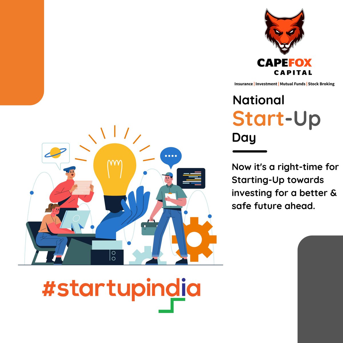 capefoxcapital's tweet photo. "No one has ever achieved financial fitness with a January resolution, that’s always abandoned by February.”

-Yesterday's date has been marked as the National Start-Up Day, it is the beginning of our journey, we wish you all would join us and let us help you with your finances. https://t.co/7fxnJiqjCL