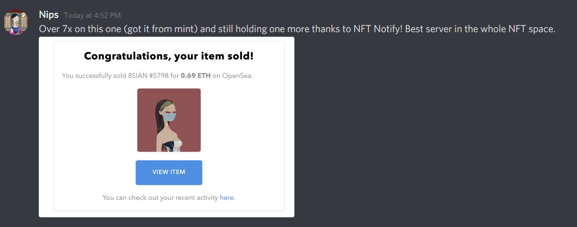 NFT Notify tweet media