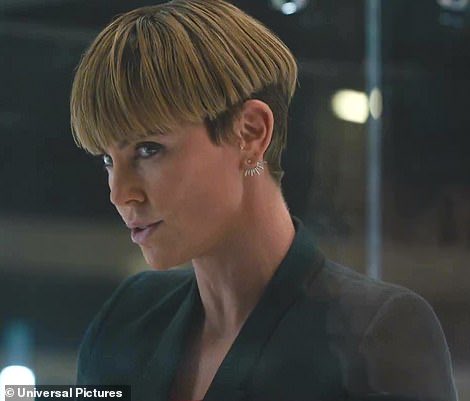 GregBuchanan21's tweet photo. Charlize Theron in F9 has my junior high haircut, and it’s really redeeming. https://t.co/Y7Fd8lnmQz