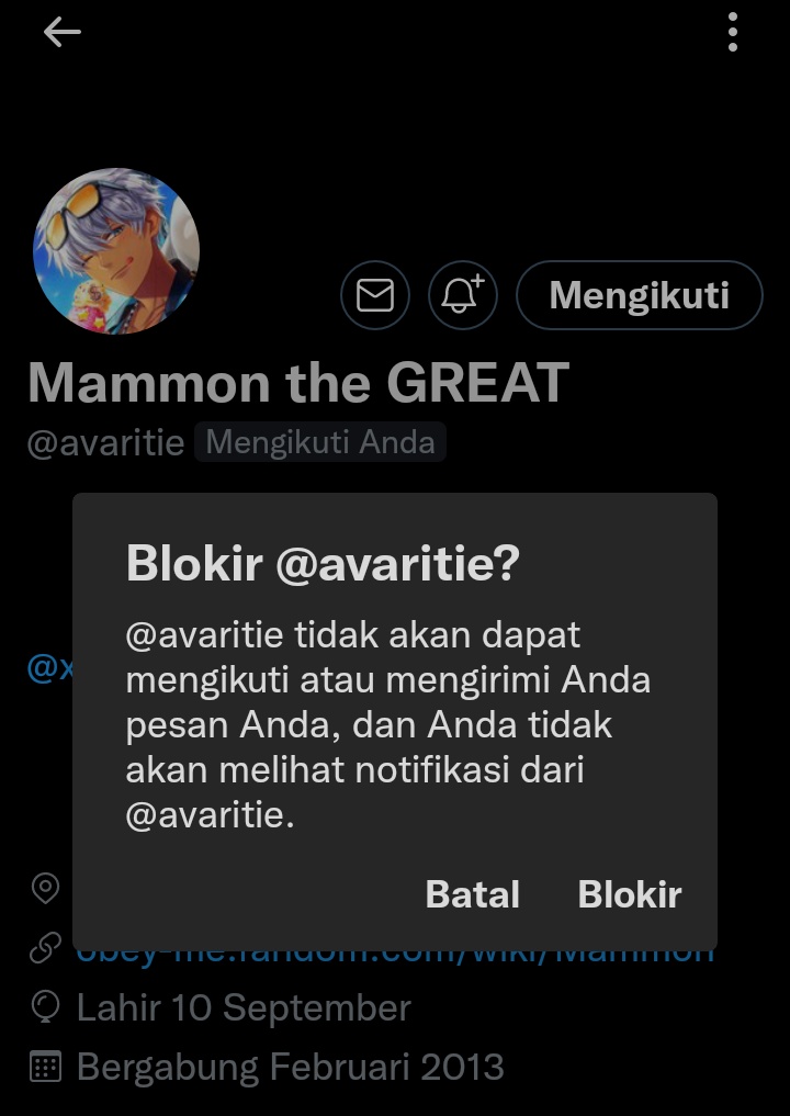 ／／ Mammon ingin juga? (´｡• ᵕ •｡`)
