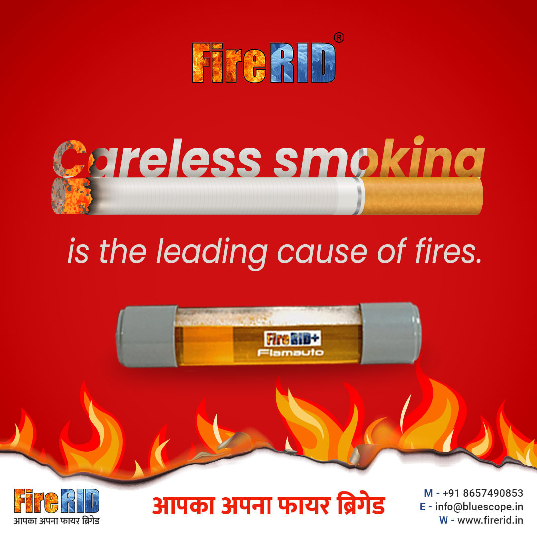 FireRID's tweet photo. Smoking in itself is a health hazard, and it can cost the lives of your loved ones if you do not carefully extinguisher your cigarette after use.

#fire #fireRID #aimpickthrow #automaticfireextinguisher #smoking #firecauses #protectyourdevice #installfirerid #overload #safetouse https://t.co/CC3ftdZgob