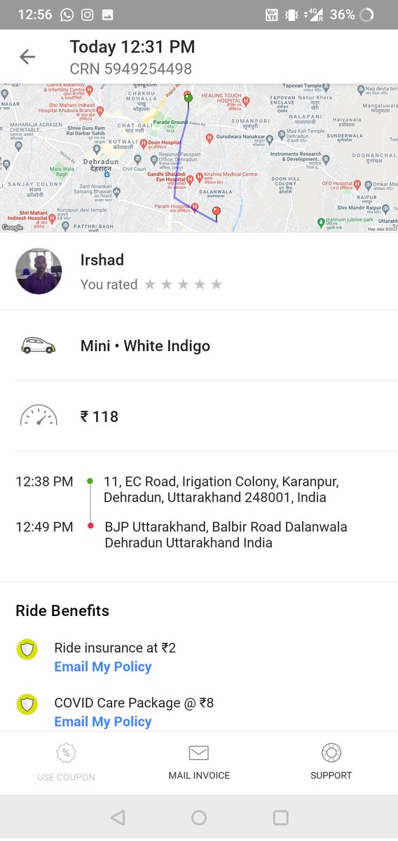 PintOfKini's tweet photo. Such a disappointing experience with @Olacabs, would never recommend anyone to use OLA for cab purpose ever. Shouting on passenger, abusing in the car and the cab was dirty and stinky. Worst service. Helpline number constantly disconnecting my calls. https://t.co/fQpFXVW636