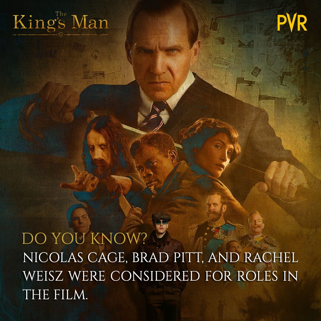 _PVRCinemas's tweet photo. Imagine if all three had agreed to do the film!
.
.
#pvr #pvrcinemas #kingsman #thekingsman #thekingsmanseries #spythrillers #basedoncomicbook #ralphfiennes #gemmaarterton #rhysifans #markmillar #20thcenturystudios #20thcenturyfox #thekingsmantrivia #thekingsmanfacts https://t.co/n3JM5K4ryg
