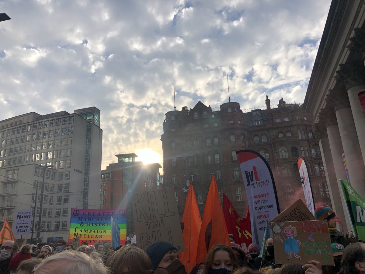 GMIAU's tweet photo. Fantastic to join the @KillTheBillMcr protest on Saturday against the Policing Bill and the Borders Bill. 

The right to protest is key to defending the right to seek safety in this country - and both are under attack. We'll continue to stand up in solidarity together💪 https://t.co/qsz3buHBX4