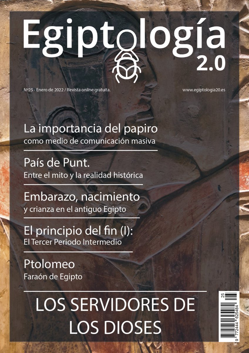 Buenos días!! 🌞😁
 
‼️ Ya está disponible el nuevo número de Egiptología 2.0., que lleva en portada mi artículo sobre los sacerdotes egipcios.

Que lo disfrutéis.
#egiptologia20
#egipto

eltemplodeseshat.blogspot.com/2022/01/egipto…