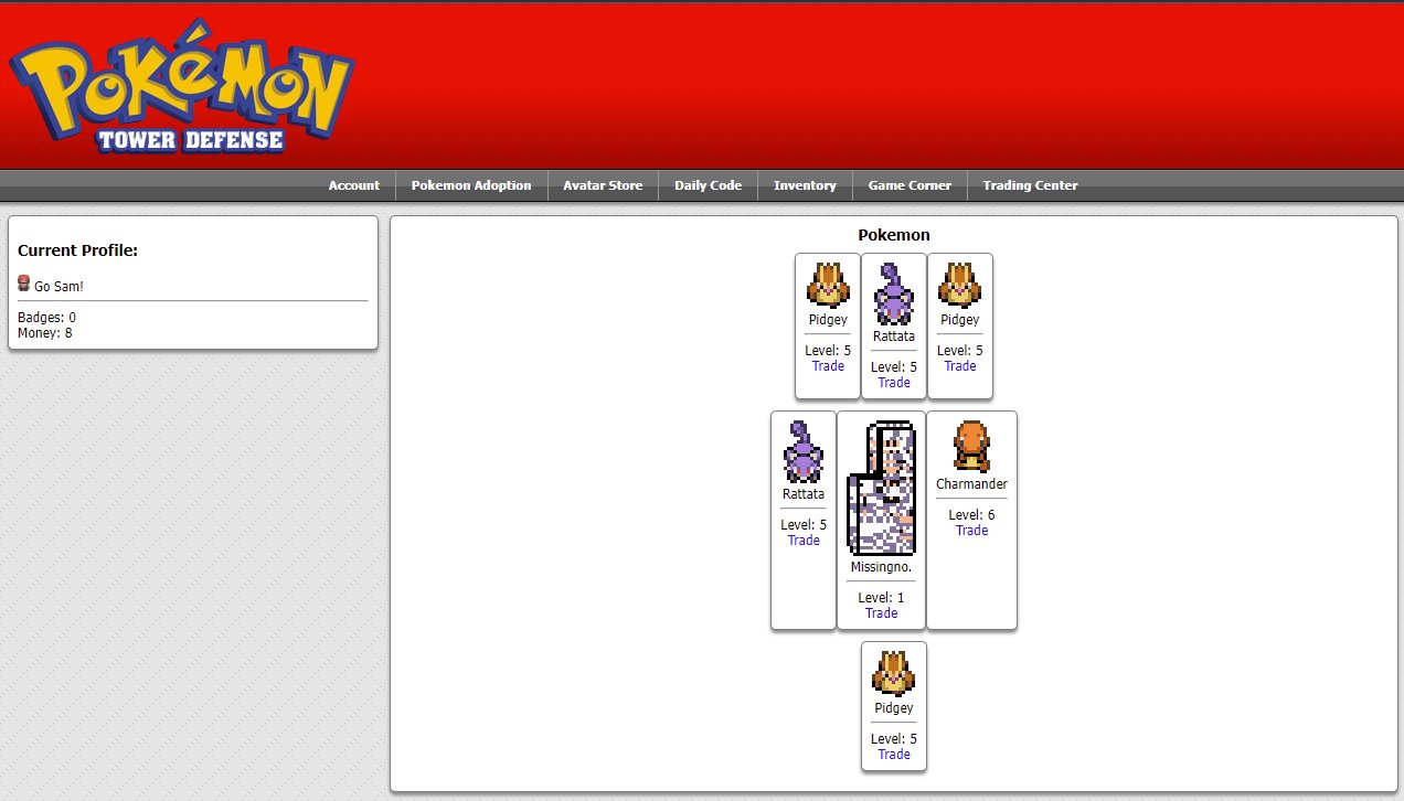 Pokemon Tower Defense on X: SITE UPDATE❗️ The website  ( has recieved an update allowing pokemon to have  their avatars! Go check it out now! (Yes we are aware MissingNo is comically