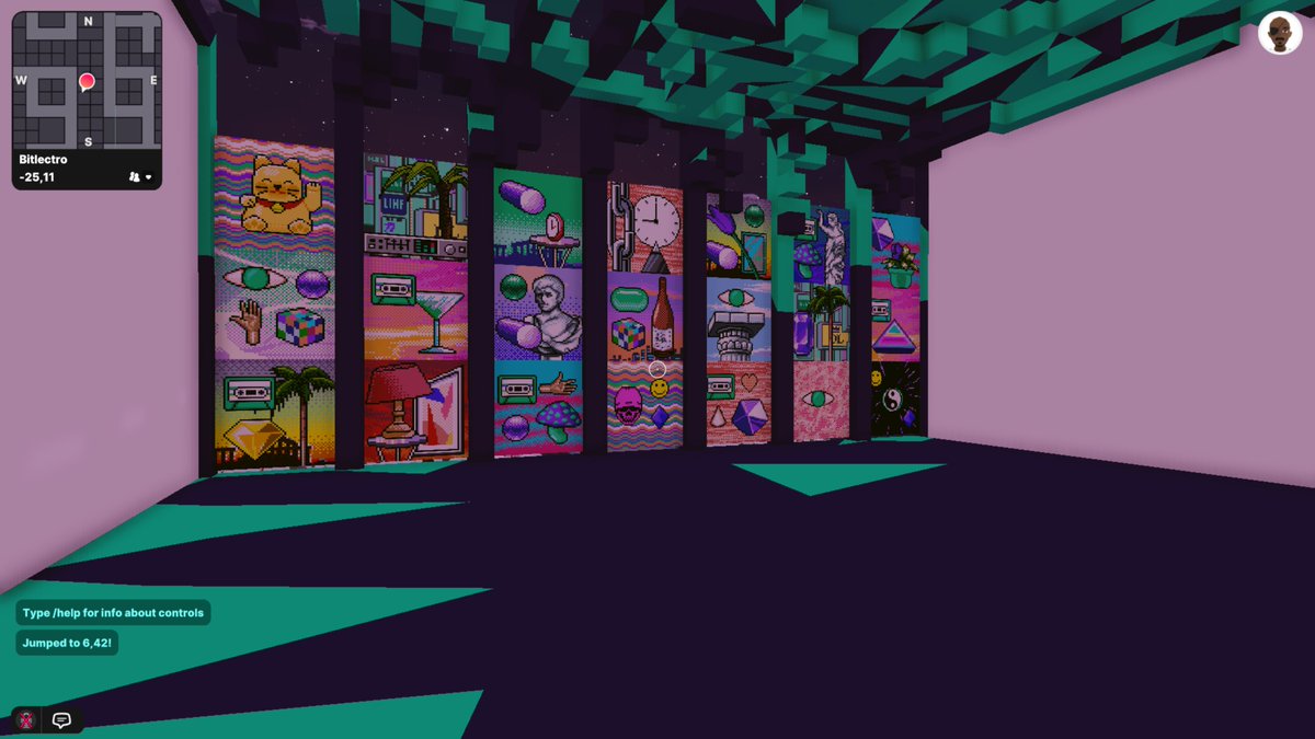 My travels found me inside the gallery of @bitlectro. (-25, 11). Check it out!
Twitter bio: The Dreamers are coming. Makers of Dreamloops and Dreamers audiovisual NFTs. 
Opensea: opensea.io/collection/the…
Discord: discord.gg/bitlectro
Website: bitlectrolabs.com
#ptp4w