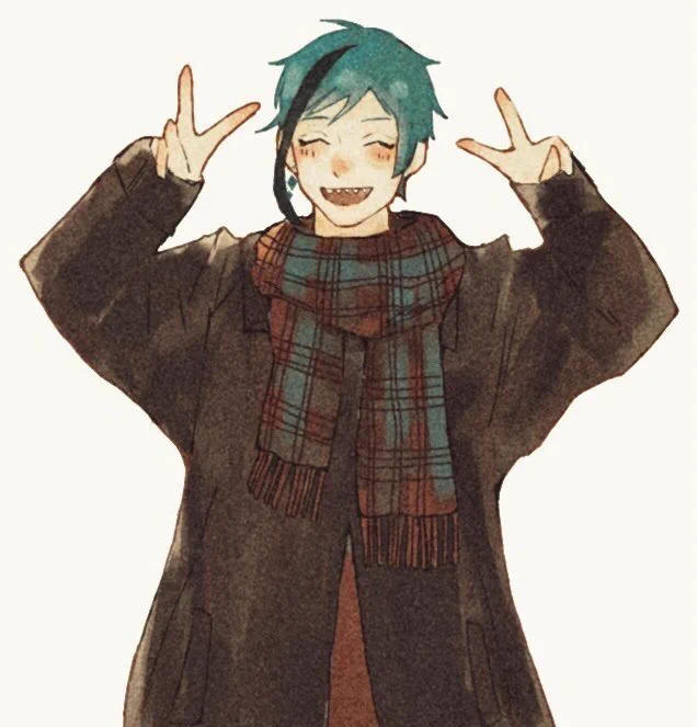 ぬくぬくマフラーにっこリーチ✌️✌️ 