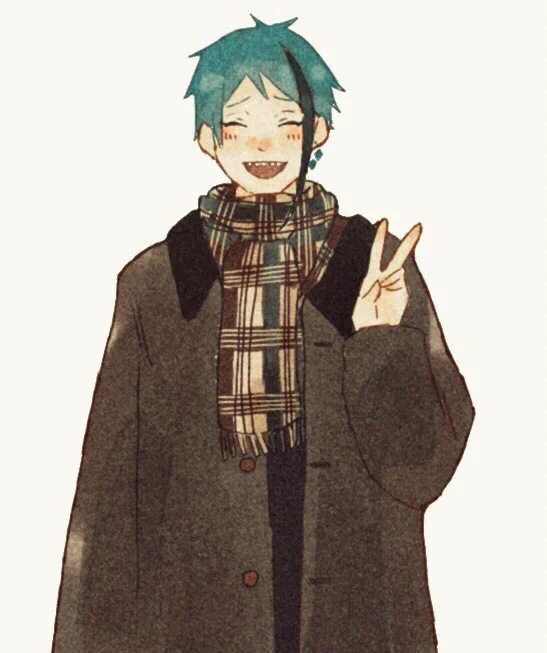 ぬくぬくマフラーにっこリーチ✌️✌️ 