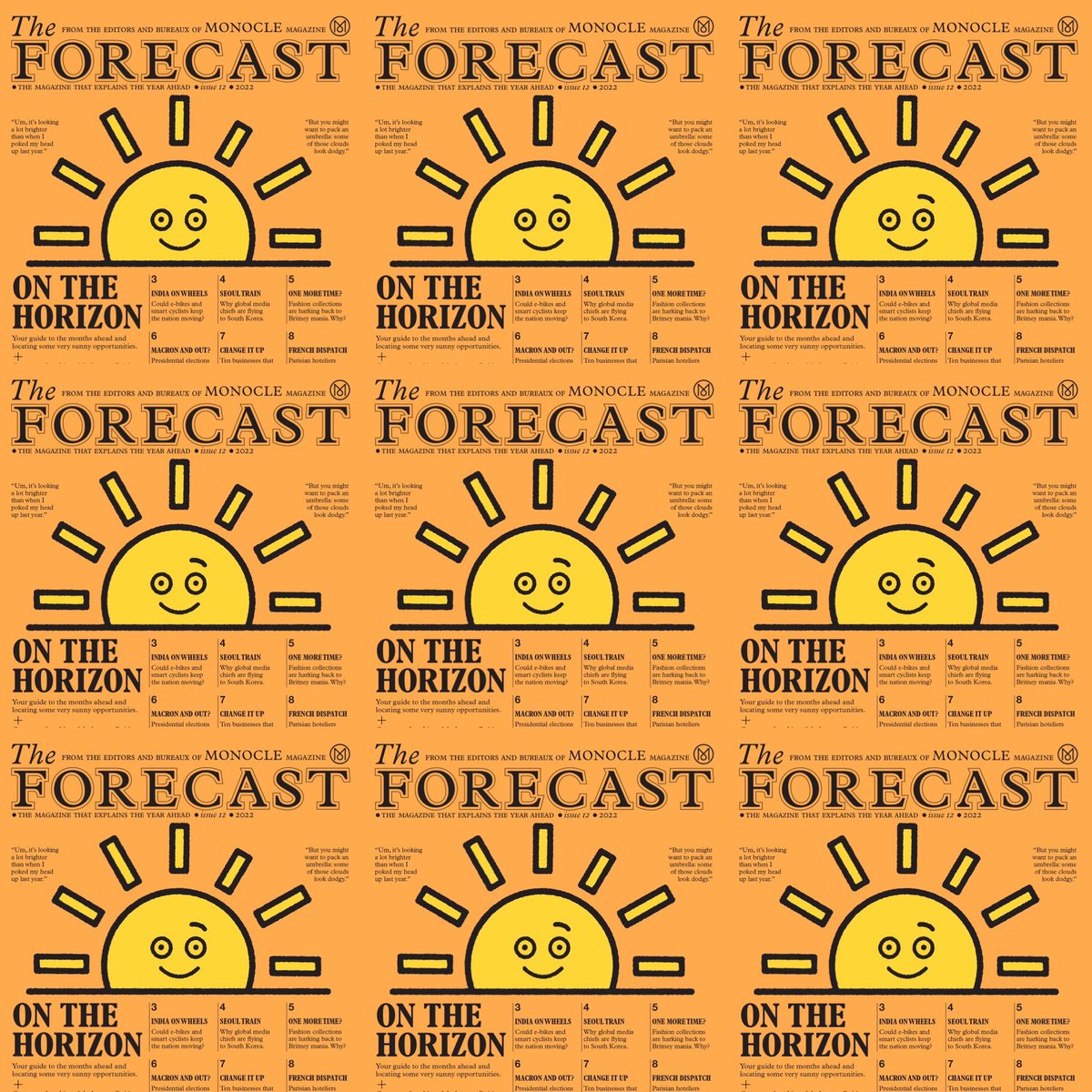 allscriptmags's tweet photo. There are brighter days ahead☀️Take a view beyond the horizon with The Forecast, Monocle’s look ahead to 2022, featuring the annual Small Cities Index.
Read Monocle: The Forecast 2022#12: https://t.co/g0OqACNei3

#Allscript #AllscriptMagazines #TheForecast #Monocle #resolutions https://t.co/FqIQ7PUdl6