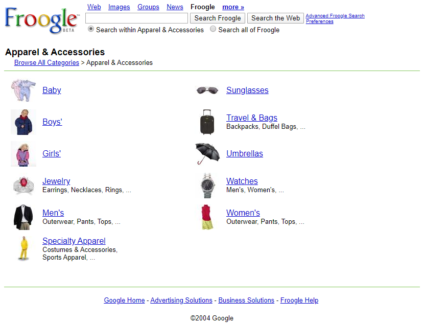WebDesignMuseum's tweet photo. In December 2002 Google launched the shopping engine Froogle.
It was a service that made it easy to find information about products for sale online. In 2007 Froogle was rebranded as Google Product Search.
https://t.co/2JmcWQDbb3
#Froogle #Google https://t.co/uGPO9iguRo