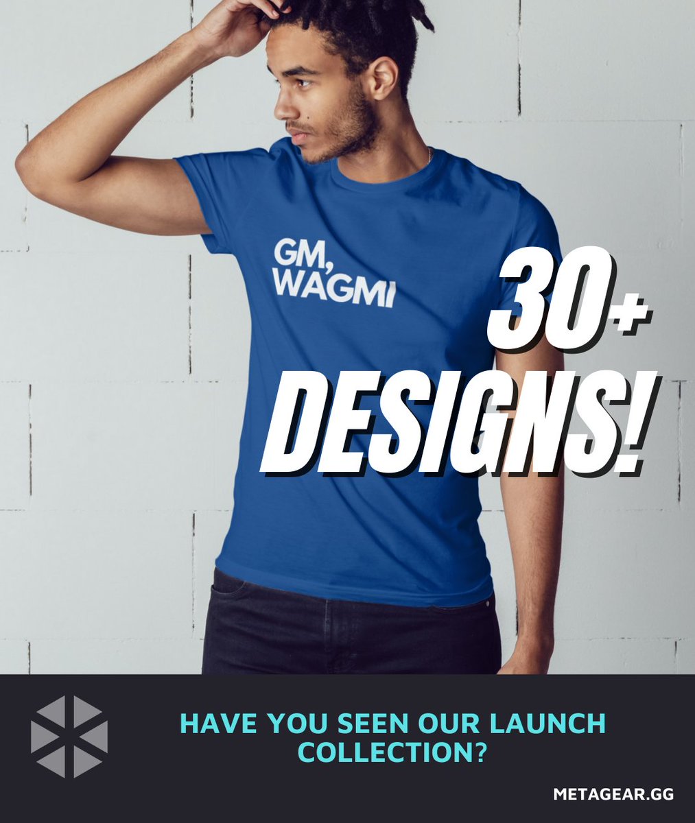 Gm 👋We are a new &amp; growing streetwear brand. 
Now we are focusing on physical apparel, but as we grow our community we will shift focus to physical + digital fashion - where you'll be able to own digital fashion, plus get a physical copy for IRL. 

WAGMI!

#WAGMI #NFTCommunity