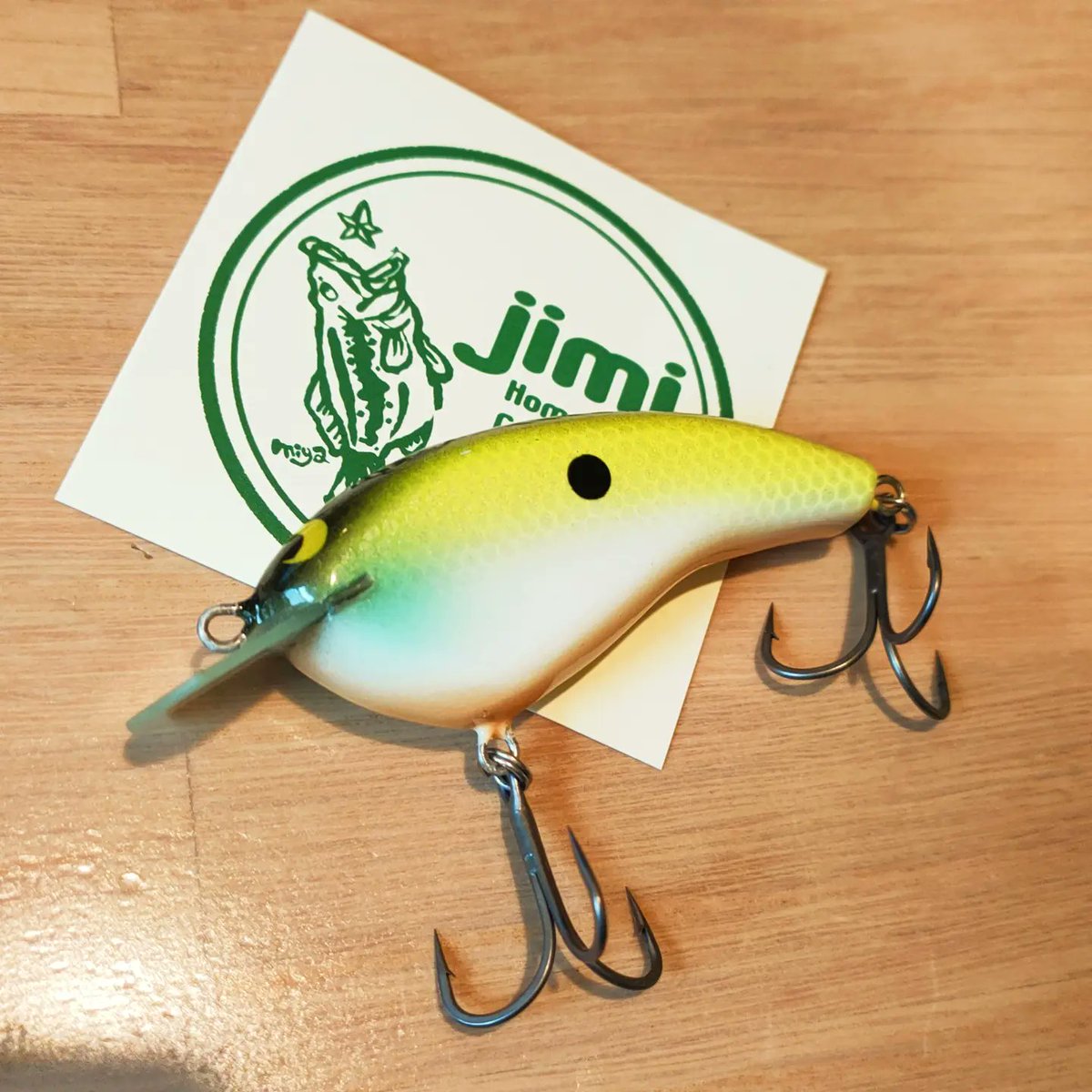watada_boo's tweet photo. #Jimi
#JohnnyBee
#ミステイク
テストを重ねた
フラットサイドとの事です!
シュッとしたクランクね☆
使うのが楽しみです!
スイムチェクルアーが
増えて楽しみ満載ね♪ https://t.co/n5EIW8KL69