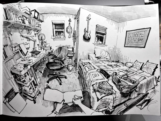 Linda's office/the guest bedroom 