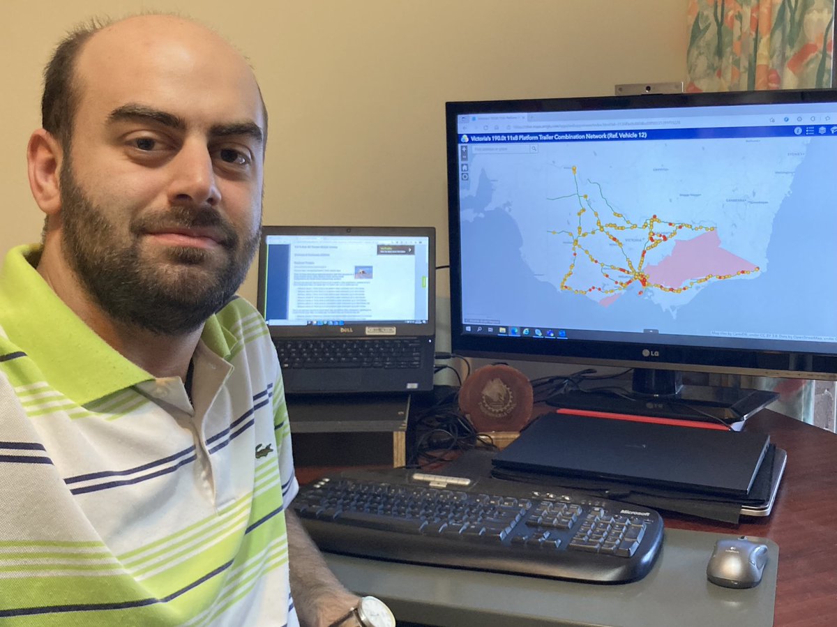 mayermelhem5's tweet photo. New Year. New Role. Looking forward in assisting @VicGovDoT to update heavy vehicle access networks in Victoria by applying my @MonashUni acquired research on bridge safety assessments and ongoing contact with @MonashCivil. https://t.co/VtbIIHO7mC