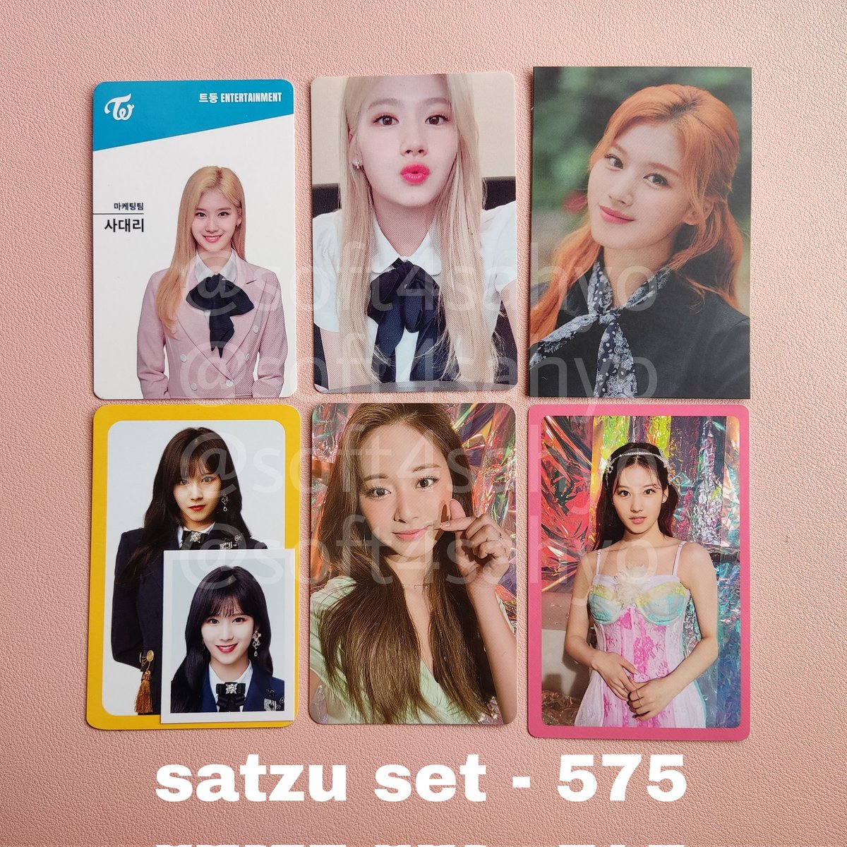 soft4sahyo's tweet photo. ꒰ wts/lfb twice pc ꒱

– strictly sold per set
– reply/dm: mine + pic/set to avail
– mop: gcash/bpi
– mod: sco (ggx), sdd
– loc: tondo, mnl

bought these pcs from diff sellers, hence the price :')

🏷️ wts twice nayeon jeongyeon momo sana jihyo mina dahyun chaeyoung tzuyu pc https://t.co/fKZglohvgA