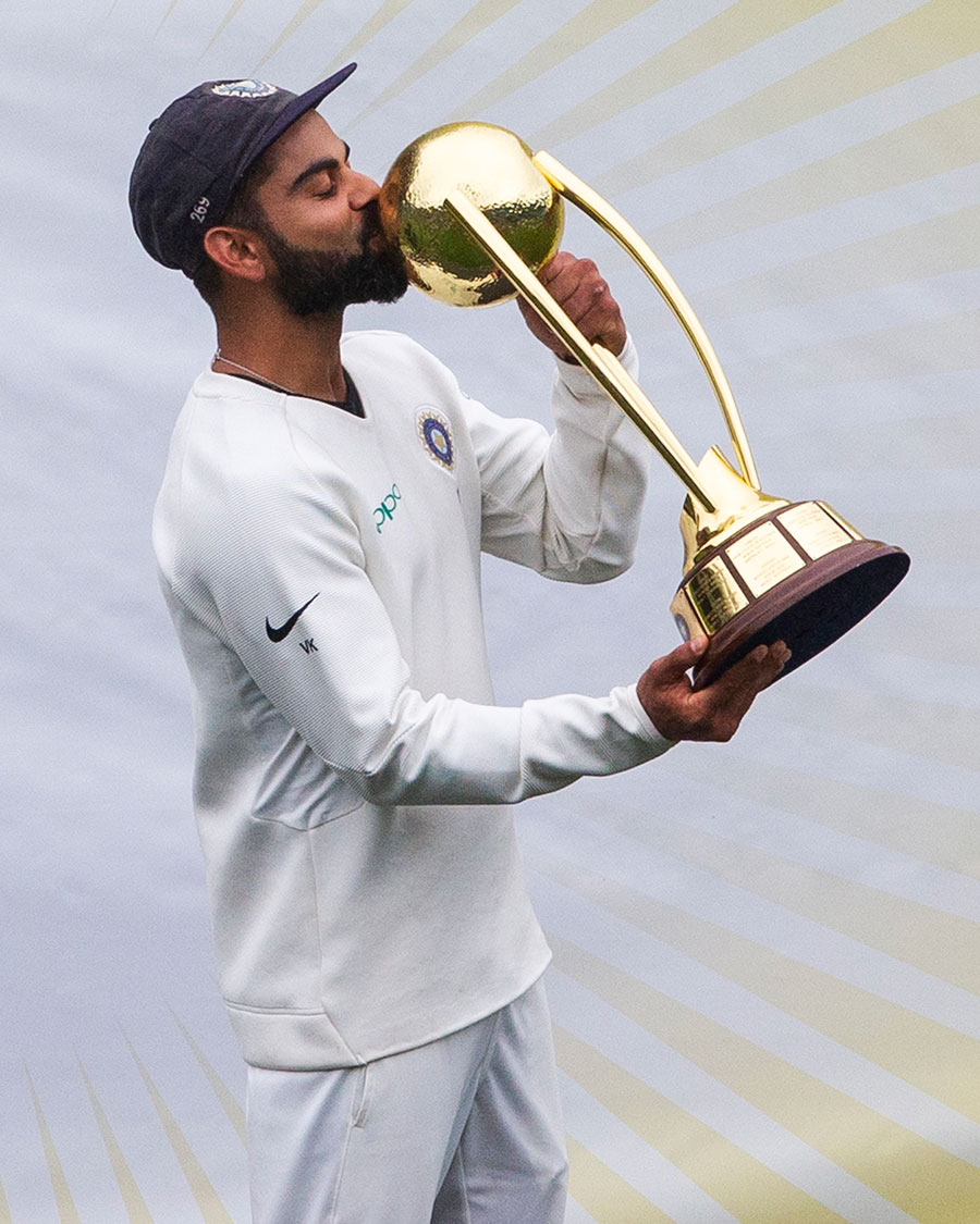 StarSportsIndia's tweet photo. One for the history books! 😍

In 2019, #ViratKohli led #TeamIndia to their maiden Test series win in 🇦🇺!

Which one moment from that series stands out for you? https://t.co/aqzqaGYm3n