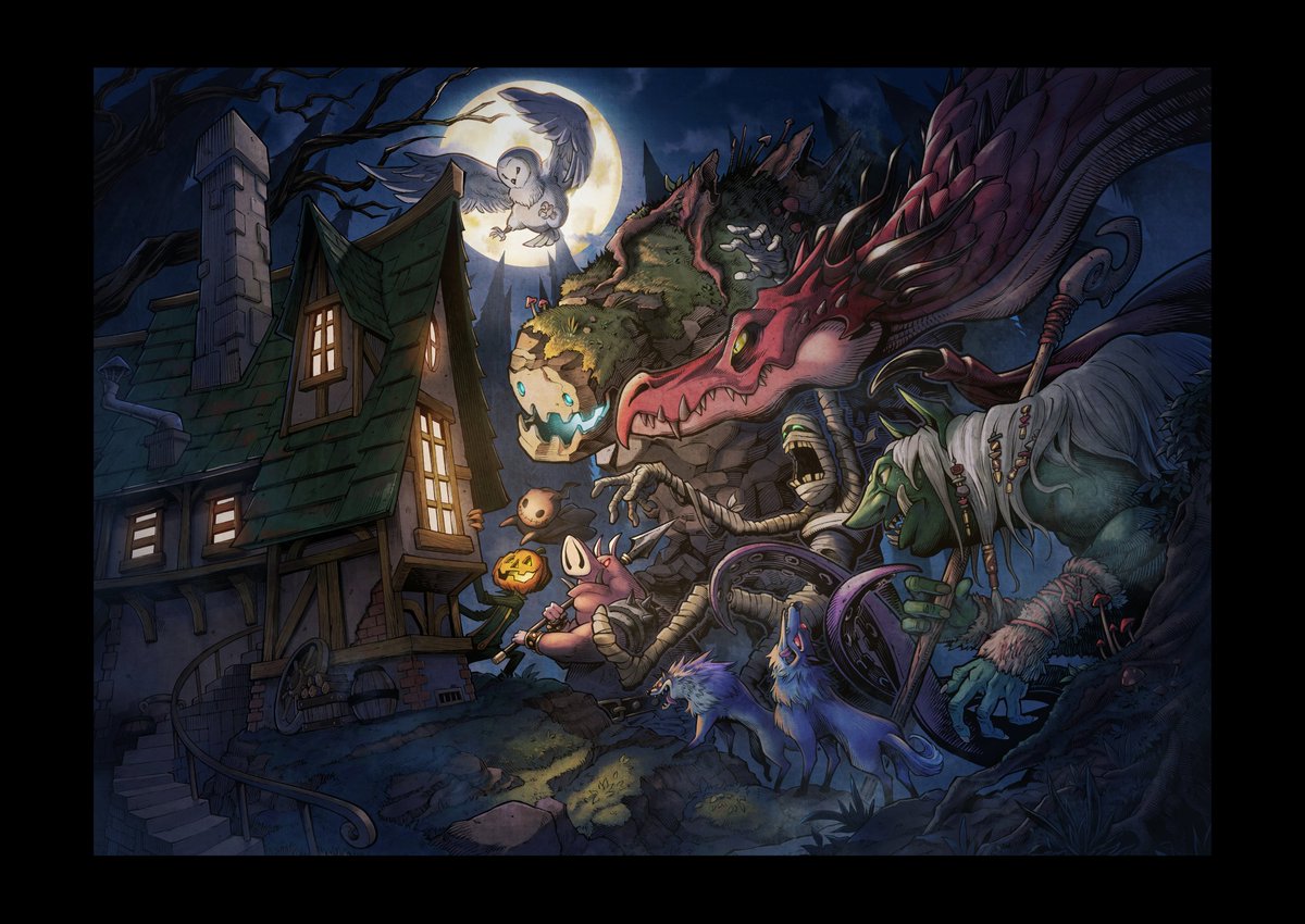 「#絵柄が好みって人にフォローされたい 」|山地ひでのり『ソアラと魔物の家』2巻発売中のイラスト