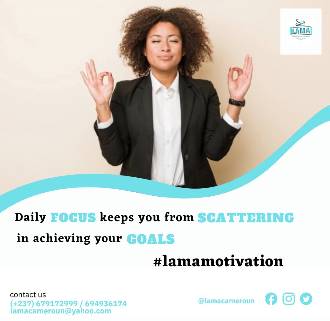 lamacameroun's tweet photo. For the development of your business π’, organize your activities around specific objectives and focus on the success of each step by step
#entrepreneurship
#development
#lamacameroon
#goodweekstart https://t.co/ai0GF0ghyg