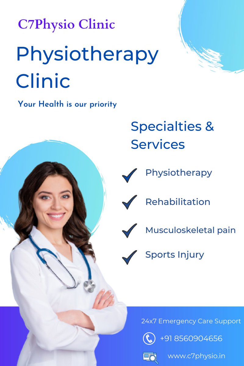 Best Physiotherapy Clinic
#physiotherapyclinicinjaipur #c7physioclinic