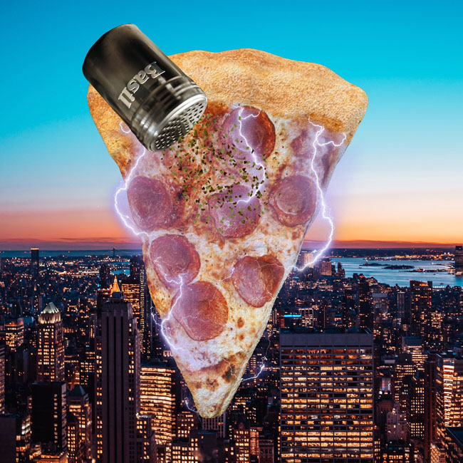PizzaTimeNFT's tweet photo. #sneakpeak Electric Pepperoni with Basil in the City. Straight from the Pizza Oven Generator. 
#Minting Soon!

#nftlaunch #pizzatime #generation #NFTlaunch #pizza #NFTs #NFTCommmunity #NFTdrop #nftcollectors #slice #NFTartists #NFTCommunity #PIZZANFT #NFT #NFTGiveaway #NFTmint https://t.co/5credJws0n
