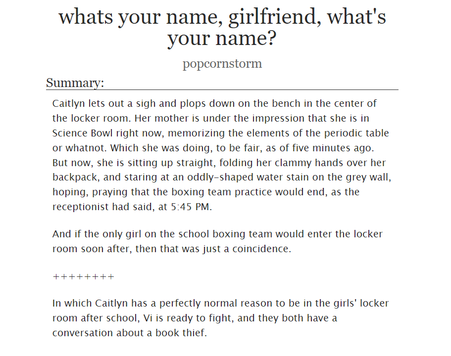 on the off chance any of yall watched arcane, here's a high school AU just for u:
archiveofourown.org/works/36478528