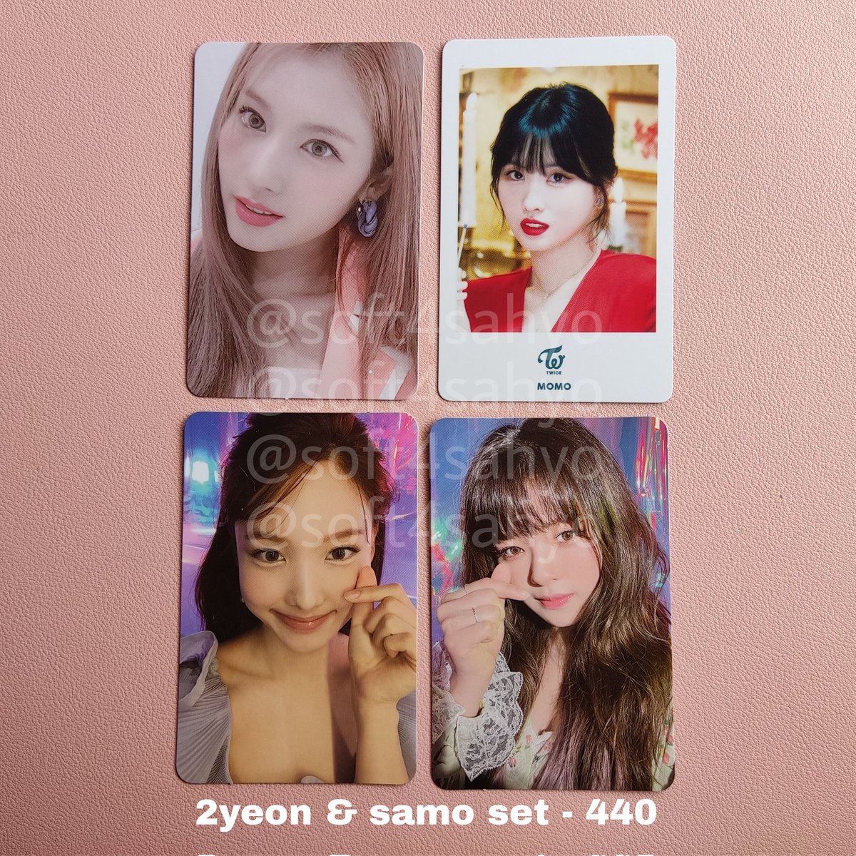 soft4sahyo's tweet photo. ꒰ wts/lfb twice pc ꒱

– strictly sold per set
– reply/dm: mine + pic/set to avail
– mop: gcash/bpi
– mod: sco (ggx), sdd
– loc: tondo, mnl

bought these pcs from diff sellers, hence the price :')

🏷️ wts twice nayeon jeongyeon momo sana jihyo mina dahyun chaeyoung tzuyu pc https://t.co/fKZglohvgA