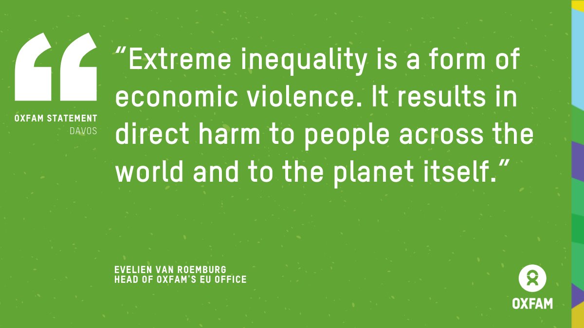 🌍 World’s 10 richest men see their wealth double during Covid pandemic

👉 📔 Read @Oxfam new briefing Inequality Kills https://oxf.am/32RQSIf

#FightInequality #InequalityKills
#Davos #WEF 