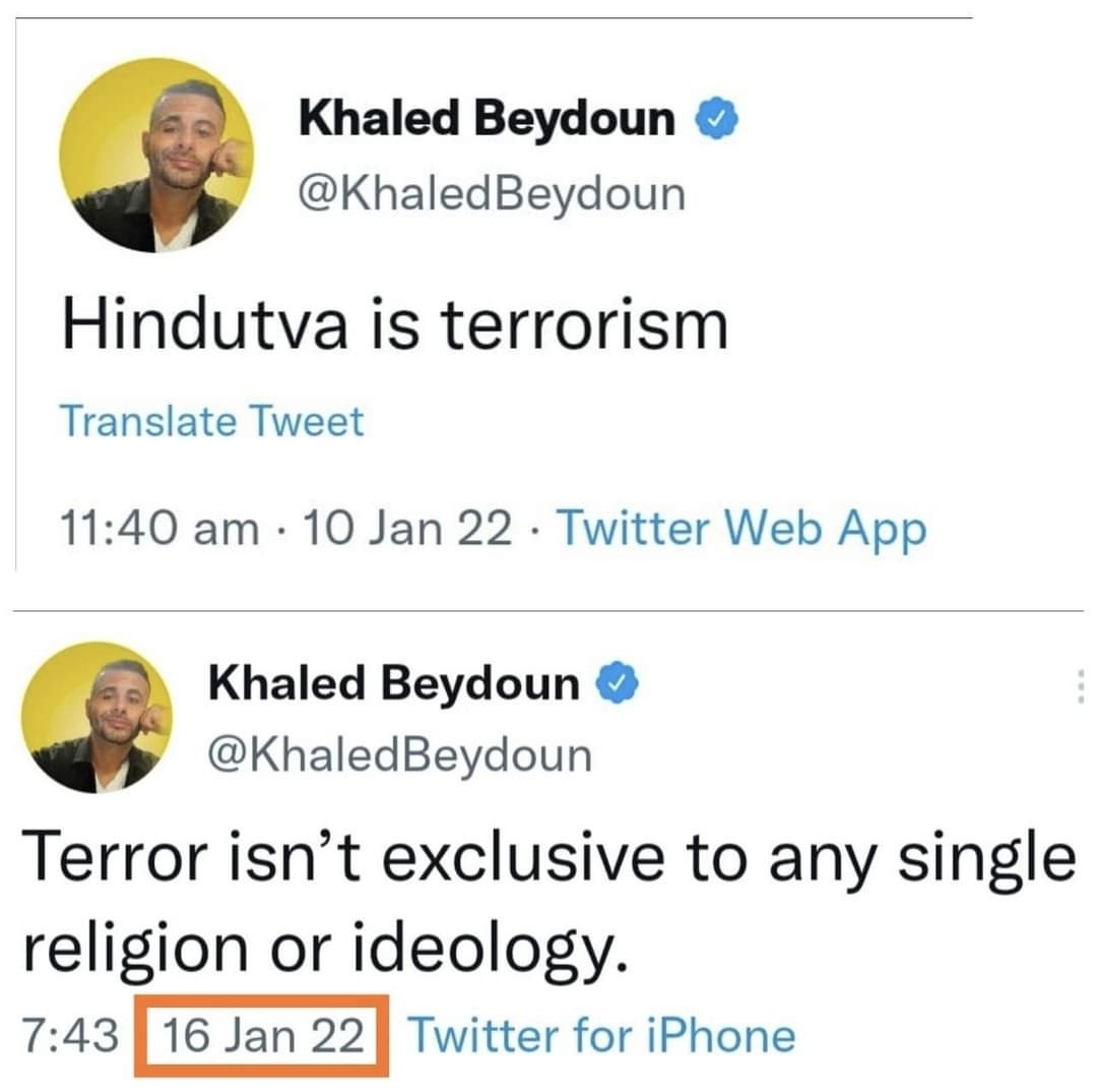 sudarshans87's tweet photo. @KhaledBeydoun What a hypocrite mor on🐕 https://t.co/QjRWkN7vVi