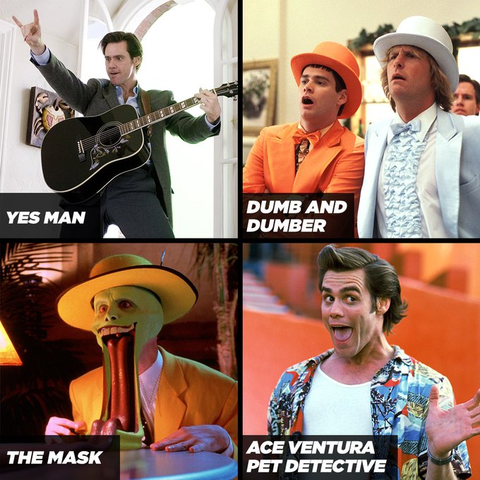 Happy Birthday to Jim Carrey! Brighten your day with his hilarious films, which one is your favourite? 