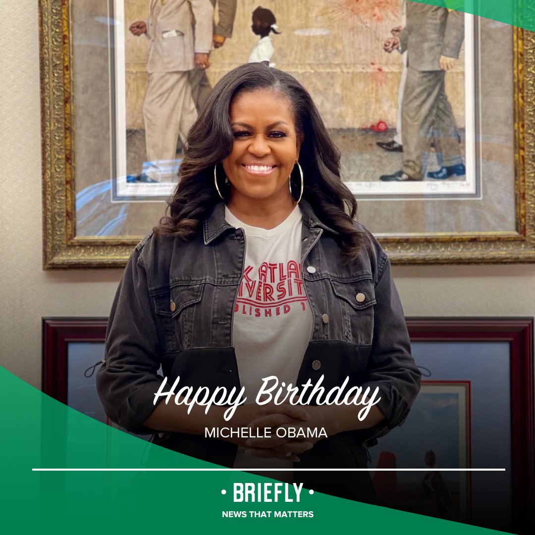 Today Michelle Obama celebrates her birthday. Happy birthday, Michelle.   
