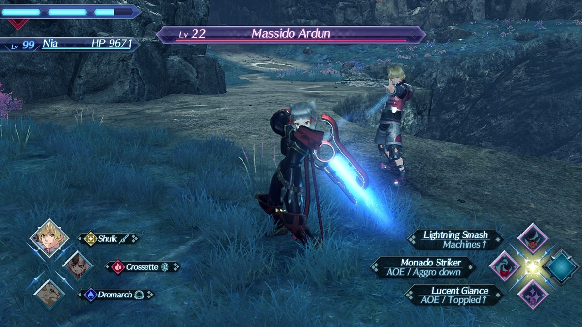 // blood witch Nia with the Monado always looks so cool