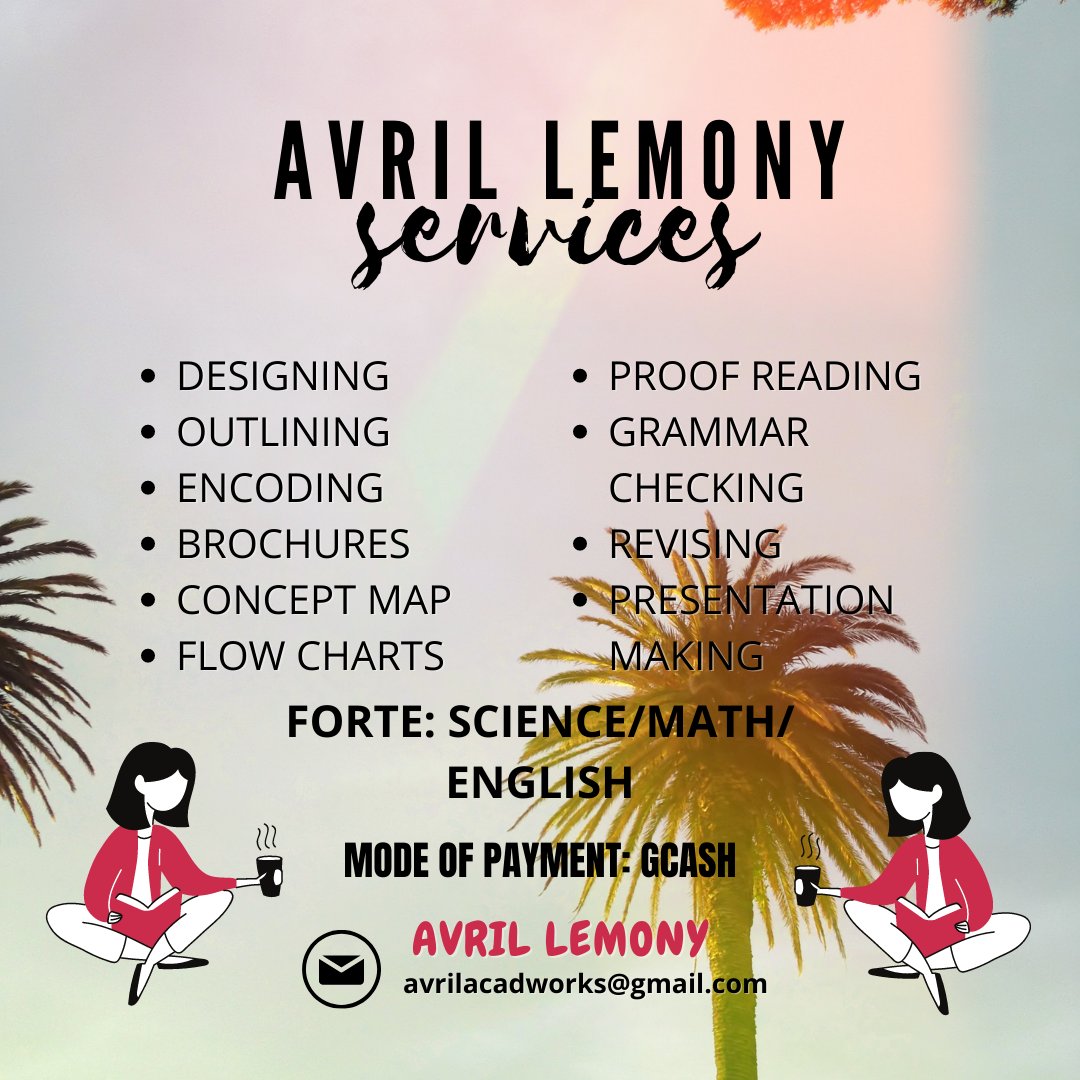avril_lemony's tweet photo. Hello PHARMATES!
Avril lemony here, a pharmacy student, ready to serve you!🌻 
I can cater light 🔁 heavy tasks (esp. med related)
Just hit me up if you need some help *wink* https://t.co/ctf7aAT8mR