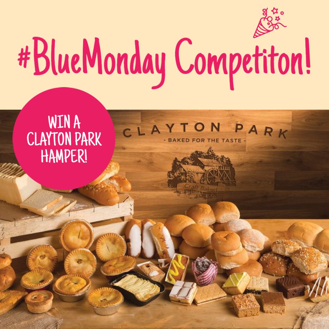 🚨 Cheering you up this #BlueMonday with a brand new competition… 🎉

We’re giving one of you the chance to #win a Clayton Park hamper! 😍

To enter, just let us know who you would share this delicious prize with &amp; make their day. 

(Comp ends 17/1/22 at 11pm, 1 winner, UK only)