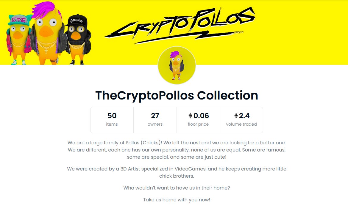 TheCryptoPollos's tweet photo. GM Buddies‼️🐥
There are still many #CryptoPollos wanting to come out, we want to get all 888 chicks out so everyone has a nice chick in their homes.
Don't miss out on the ones that are available to adopt. There are only a few left and we're ready for the 3rd drop! #NFTCommunity https://t.co/sPTw9Snzis