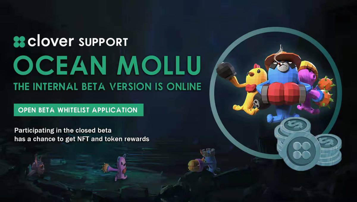 🧙‍♀️The  Beta Version of #OceanMollu is officially launched!💥

<a href="/clover_finance/">CLV Wallet</a> <a href="/SakuraFinance/">Sakura Finance</a>  Community Whitelist applications are now open!🎷

🔗Please go to gleam.io/competitions/m…

🚀Participate in the Gleam event to win test whitelists and massive #Airdrops!