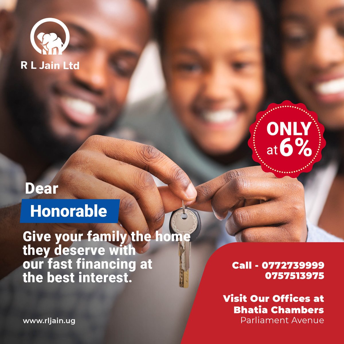RLJainLimted's tweet photo. Dear Honorable, sharing love comes in thousands of ways. One of them being giving a home to your loved ones. Financing that need is what we are passionate about. Get credit at 6% interest and build them a future they deserve. #RLJain #financingyourneeds https://t.co/A6DT6t5c32