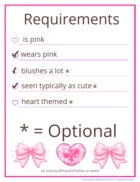 First Pinkie of the day is Strawberry Shortcake!
She wears pink, blushes a lot and is typically seen as cute!
Submitted by : 🦩&amp;🎀's Mom! (/gen)